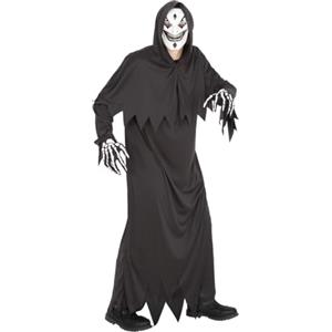 Rubies Costume Pagliaccio Mortale per adulti, Tunica con cappuccio, guanti e maschera, Licenza Ufficiale per Halloween, Costumi Halloween uomo, Costumi Halloween donna, feste, cosplay