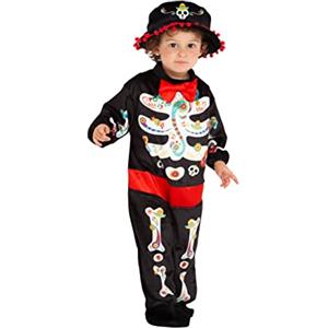 Rubie's Rubies Costume Katrinit@ per bambini di 1-2 anni, Jumpsuit con papillon e cappello per halloween, carnevale e compleanno