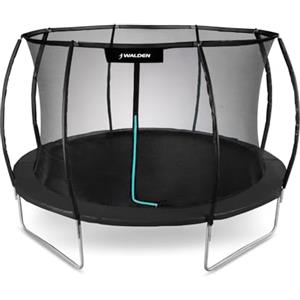 Walden Trampolino da giardino esterno per bambini Ø 244/305/366 cm 3/4/6 Gambe Trampolino da 8/10/12 FT con recinzione di sicurezza (244 CM 8 FT)