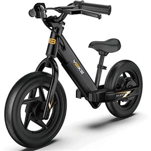 Ybike Bicicletta Elettrica di Bilanciamento per Bambini 3-5 Anni, 12 Pollici bici senza pedali, Design Sicuro e Leggero, Bici Elettrica con Sedile Regolabile, Ideale per Apprendimento Equilibrio
