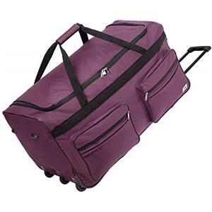 MONZANA® Borsone da Viaggio Trolley XXL 85x43x44cm con Ruote 160L Funzione Borsa Turista Manico Telescopico Bagaglio a Mano Grande Morbido in Tessuto