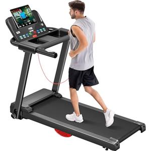 UMAY Tapis Roulant per Casa Pieghevole 12km/h, Tapis Roulant 2,5HP/1800W con Cardiofrequenzimetro, APP e Altoparlante Bluetooth, Treadmill per Casa con 12 Programmi di Allenamento