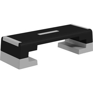 SPORTNOW Stepper ad Altezza Regolabile con Gradini Rimovibili e Fondo Antiscivolo, Step Aerobica in ABS, 97x36x15/20/25 cm, Grigio