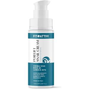 FITOATTIVI NATURA E BENESSERE Crema Viso Bava di Lumaca 85% Antirughe 100 ml con Acido Ialuronico Vitamina C/E Argan e Revetrolo, Idratante Viso Naturale per Pelle Radiosa e Giovane Uomo e Donna - PureLift di FITOATTIVI