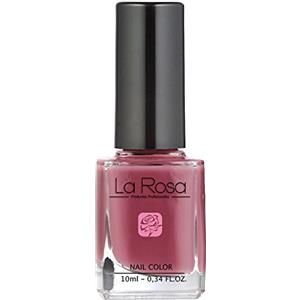 La Rosa Productos Profesionales La Rosa Smalto per Unghie Nr. 123, Rosa Cremisi Spento - 10 ml