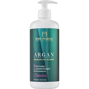 M PURE MINERAL DEAD SEA COSMETICS Pure Mineral - Balsamo all'Argan Fortificante - Idratante e Anticrespo per Capelli Secchi - Ricco di Vitamina E - Senza solfati, parabeni, petrolati - 500ml