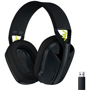 Logitech G G435 LIGHTSPEED Cuffie Gaming Wireless Bluetooth - Cuffie Over Ear Leggere, Microfoni Integrati, Batteria da 18 Ore, Compatibile con Dolby Atmos, PC, PS4, PS5, Smartphone - Nero