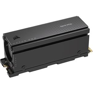 Corsair MP700 PRO con Raffreddatore ad Aria 2TB M.2 PCIe Gen5 x4 NVMe 2.0 SSD - M.2 2280 - Fino a 12.400MB/sec in Lettura Sequenziale - NAND TLC ad Alta Densità - Nero