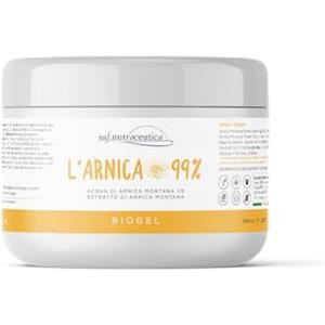Saf.Nutraceutica - L'Arnica 99% Biogel | Extra Forte Arnica per cavalli Uso Umano | 99% Naturale | Tris Estratti Arnica Montana | Dermatologicamente Testato | Vegan e Cruelty Free, Marrone, 250 ml