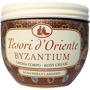 Tesori d'Oriente - Crema Corpo Profumata Byzantium, Texture Soffice Nutriente e Idratante per la Pelle, Note Esotiche, 300ml