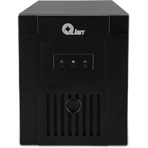 QIAN Gruppo di Continuità UPS Line 1000VA Torre Mini Compatta Carica Rapida Protettore di Sovratensione 600W Potenza in Uscita 220/230 VCA 3 prese Schuko (Nero)