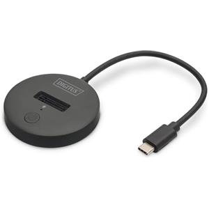 DIGITUS M.2 NVMe/SATA USB-C Docking Station - USB 3.2 Gen2-10 Gbit/s - formati M.2 2242, 2260, 2280 e 22110 - capacità massima 4TB - per PC, notebook, console di gioco - Hotswap - Plug & Play - Nero
