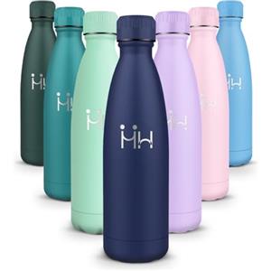 HoneyHolly Borraccia Termica 500ml, Borraccia Termica Bambini, Borraccia Palestra senza Perdite & BPA, Borracce Termiche, Bottiglia Termica per Scuola, Ciclismo, Lavoro - Bevande Calde per 12 Ore & Fredde 24 Ore