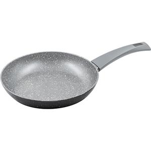 Zanetti - Padella antiaderente DURAPIETRA, adatta a tutti i piani cottura incluso induzione, fondo indeformabile, rivestimento alto spessore, manico soft touch, Diametro 18 cm