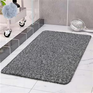 COSYLAND Tappeti bagno 40 x 80 cm - Tappetino Bagno - Tappeto Bagno Antiscivolo - Tappeto Bagno Assorbente - grau
