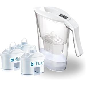 Laica Kit Convenienza J9082 Caraffa Filtrante, Bianco Trasparente, ‎2,3 l, 28 x 28 x 11 cm, 1.22 Kg