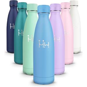 HoneyHolly Borraccia Termica 500ml, Borraccia Termica Bambini, Borraccia Palestra senza Perdite & BPA, Borracce Termiche, Bottiglia Termica per Scuola, Ciclismo, Lavoro - Bevande Calde per 12 Ore & Fredde 24 Ore