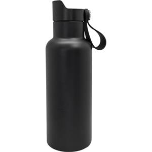 NERTHUS FIH 1266 Bottiglia Sport CLICK & DRINK! a Doppia Parete da 500 ml con Tappo a Scatto, Idratazione e Stile in un Design Premium Nero