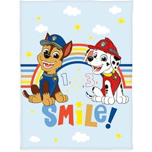 Herding Coperta in Pile Paw Patrol, 130 x 170 cm, 100% Poliestere