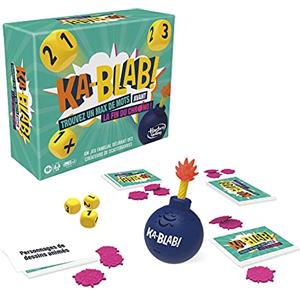 Hasbro Gaming F2562801 Ka-Blab Gioco per Famiglie, Adolescenti e Bambini dai 10 Anni, Gioco di Gruppo da 2 a 6 Giocatori, dai Creatori di Scattergories, Multicolore - Lingua Francese