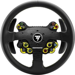 Thrustmaster EVO Racing 32R Pelle - Volante rotondo rivestito in pelle con mozzo staccabile, per PC e console