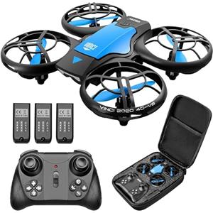 4DRC Mini drone per bambini, quadricottero radiocomandato a mano, con 3 batterie, tempo di volo più lungo, mantenimento dell'altitudine, modalità senza testa, lancio GO, flip 3D e 3 modalità di