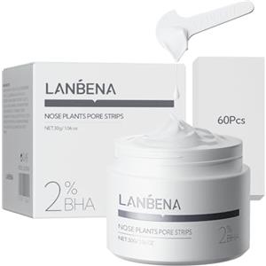LANBENA Rimozione testa nera - Peel Off maschera per naso e viso, kit di rimozione testa nera con LANBENA - 1.05oz