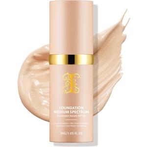 XINSZLIN SPF50 - Fondotinta per trucco a spettro medio Flawless Natural Coverage Idratazione duratura per correttore anti-età idratante, 30 ml