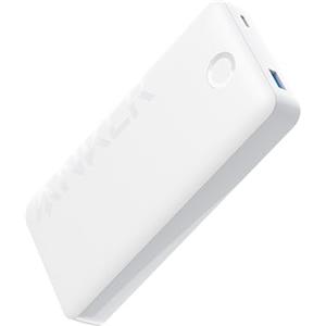 Anker Powerbank, 325 power bank (PowerCore 20K II), batteria da 20.000 mAh con porta USB-C (input & output), potenza massima di 15 W per iPhone, Samsung e altro ancora(Bianco)