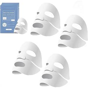 Shangmeishidai 4 pezzi Bio Collagen Overnight Face Mask, Bio-Collagene Vera Maschera Profonda, Maschera viso al bio-collagene, Collagen Mask Overnight, Bio-Collagen Real Deep Mask
