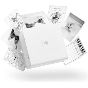 Phomemo M02 Stampante Bluetooth Stampante tascabile termica Stampante fotografica istantanea Stampante portatile per ricevute Viaggi Bambini Fai da te Bianco