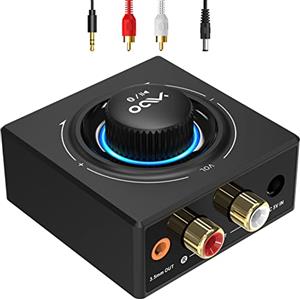 YMOO Ricevitore Bluetooth 5.3 HiFi Audio per impianto stereo, 3.5mm RCA jack, Portata Wireless di 100 piedi, Adattatore Aux per Tablet/Smartphone/PC/laptop/Cuffie/Amplificatore