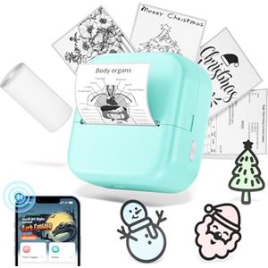 Phomemo M02X Mini Stampante Fotografica Portatile Bluetooth, Termica per Studio, Appunti e Foto, Adesiva
