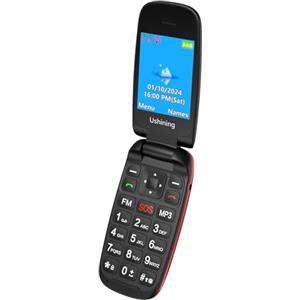 CHAKEYAKE GSM Telefono Cellulare per Anziani con Tasti Grandi, Volume Alto, Funzione SOS, Display 1.8