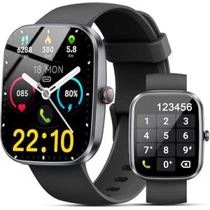 Matast Smartwatch Uomo Donna, 1.91'' Orologio Smartwatch con Effettua/Risposta Chiamate, 110+ Modalità Sportive Fitness Tracker con Cardiofrequenzimetro/SpO2/Contapassi/Sonno, Smart Watch Impermeabil IP68