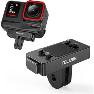 TELESIN° Supporto adattatore magnetico a sgancio rapido per Insta360 Ace/Ace Pro con connessione adattatore per Insta 360 Ace/Ace Pro, adattatore magnetico con due artigli accessori