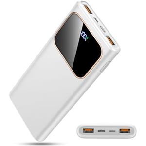 Coucur Power Bank 10000mAh, 22.5W Ricarica Rapida Powerbank per iPhone 16/15/14/13/12/11 Samsung Xiaomi Huawei etc, Cellulare Caricatore Portatile con USB-C Ingressi e Uscite Compatibile con Android iOS 2025