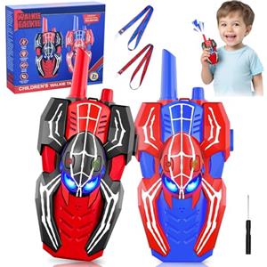 Joellfuner Walkie-Talkie Bambini, Spider Walkie Talkie Giochi Regalo per Bambini 3 4 5 6 7 8 9 10 Anni, Bambini Giochi da Esterno Regali per Escursionismo, Campeggio, Avventura