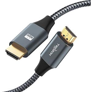 Twozoh Cavo HDMI 4K 0,3M, Cavo HDMI 2.0 ad alta velocità, Cavo HDMI intrecciato compatibile con PS5, PS3, PS4, PC, proiettore, HDTV, Xbox