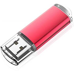 KOOTION Chiavetta USB, USB 2.0 Pen Drive 64GB Piccolo e Leggero Pennetta USB 64GBcon indicatore LED Penna USB Set Rosso USB Flash Drive Para Ordenador/TV/Coche/Player, ect