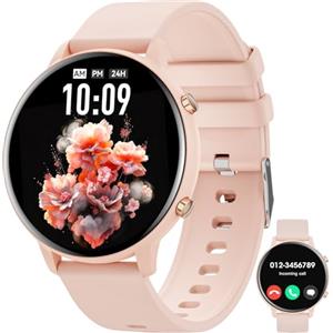 Hwagol Smartwatch Uomo Donna, Round Waterproof Fitness Tracker 140+ modalità Sportive Orologio Smartwatch con Contapassi/Cardiofrequenzimetro/SpO2/Cronometro per Android iOS
