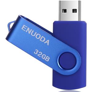 ENUODA Chiavetta USB 32GB Pen Drive USB 2.0 Unità Memoria Stick per PC, Laptop (Blu)