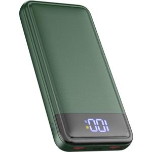 LGXS Power Bank, Slimmest 22.5W Powerbank 13800mAh PD3.0 USB C (Ingressi/Uscite), Caricatore Portatile Ricarica Rapida Batterie Esterna Compatibile iPhone 16 15 14 13 12 11 Huawei etc.(Verde)
