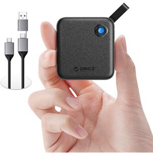 ORICO SSD portatile da 4 TB con cavo USB C 2 in 1, unità a stato solido esterna, fino a 460 MB/s, indicatore di stato, archiviazione affidabile per smartphone, tablet e PC USB-C - B5PLUS