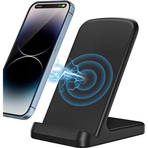 Zestiq Caricatore Wireless, Zestiq Caricabatterie Wireless 15W Base Ricarica Wireless, Wireless Charger per iPhone 16/15/14/13/12/11/XR/X/8, Sam-sung Galaxy S25/S24/S23/S22/S21, e Dispositivi Certificati Qi.