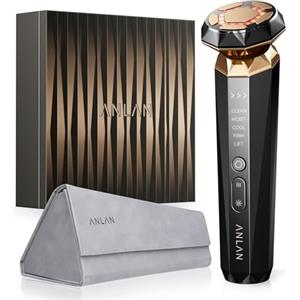 ANLAN Radiofrequenza Massaggiatore Viso Oro 18K Antirughe Professionale Antietà. Pelle Sensibile Disponibile