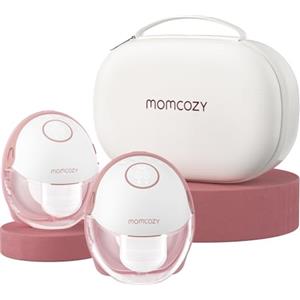 Momcozy Tiralatte a Mani libere Mobile Style | M6, Ritmo Ideale per Più Latte, Flangia DoubleFit, più Aderente e Discreto con 3 Modalità e 9 Livelli, 24mm (2, Rosso)