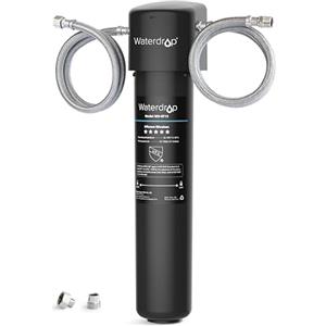 Waterdrop 15UA Filtraggio Acqua Sistema Sotto il Lavello, 60K Litri Filtraggio Acqua Sotto il Contatore, Rimuove il 99% di Piombo, Fluoro, Cloro, Cattivo, USA Tech, 0,5 Micron