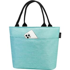 Aosbos Borsa Frigo Piccola Portapranzo Borsa Porta Pranzo da Ufficio Ufficio Isolata a Prova di Perdite Schiscetta Pranzo, Verde