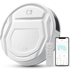 LEFANT Robot Aspirapolvere,Aspirazione 2200Pa,Autonomia 120 min, 6 Modalità di Pulizia,Wi-Fi/App/Alexa,Aspirapolvere Robot Peli di animali,Capelli, Pavimenti,M210P con Telecomando